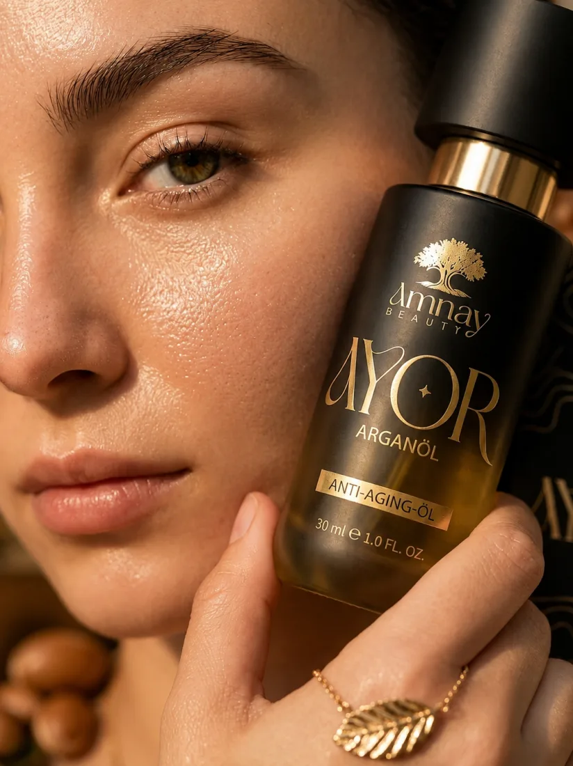 Nourished skin with argan oil